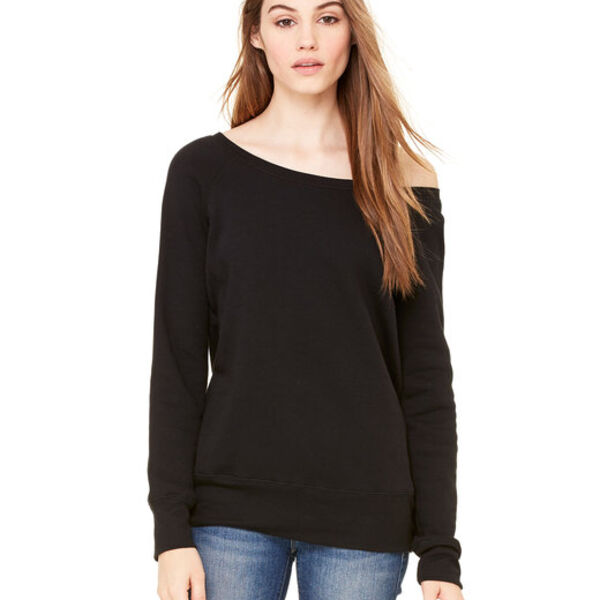 Ladies' Sponge Fleece Wide Neck Sweatshirt Thumbnail