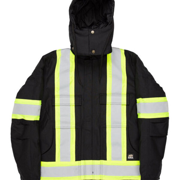 Men's Safety Striped Arctic Insulated Chore Coat Thumbnail