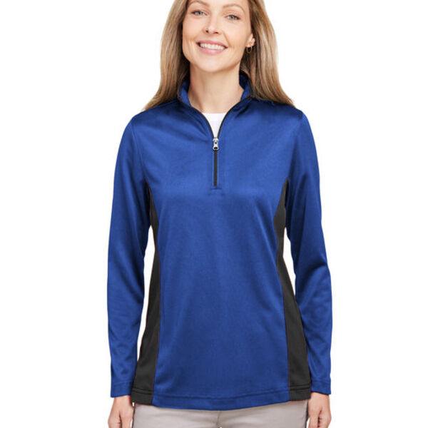 Ladies' Flash Snag Protection Plus IL Colorblock Quarter-Zip Thumbnail
