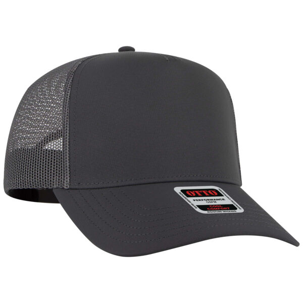 OTTO CAP® 5 Panel Mid Profile Mesh Back Trucker Hat Thumbnail
