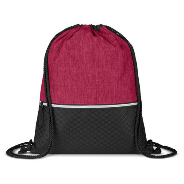 Crosshatch Heather Drawstring Backpack Thumbnail