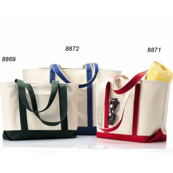Windward Large Cotton Canvas Classic Resort Tote Thumbnail