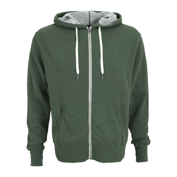 Unisex Heather French Terry Full-Zip Hoodie Thumbnail