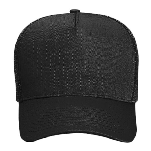 OTTO CAP® 5 Panel Mid Profile Mesh Back Trucker Hat Thumbnail
