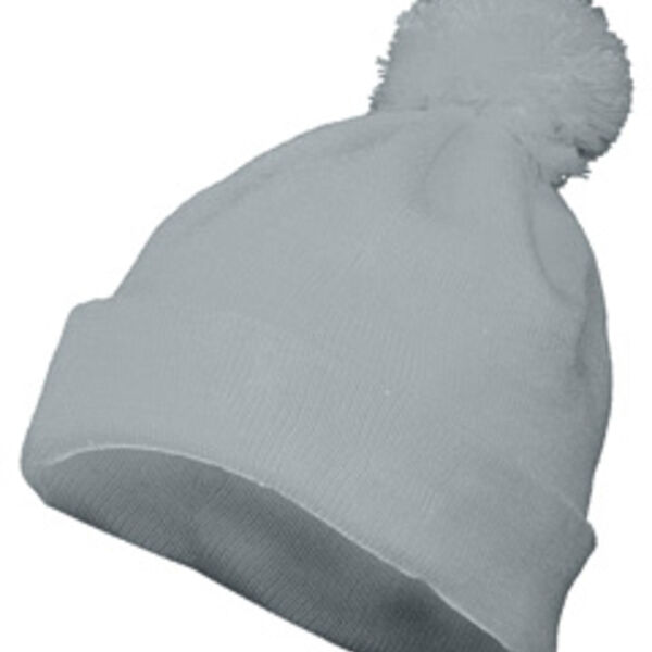Two Layer Acrylic Knit Pom Beanie Thumbnail