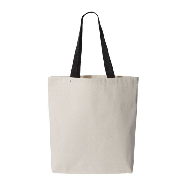 11L Canvas Tote with Contrast-Color Handles Thumbnail