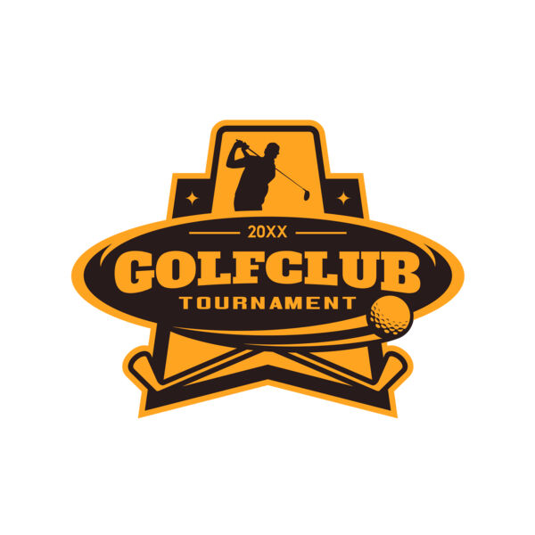 Golf club Tournament logo template 05 Thumbnail