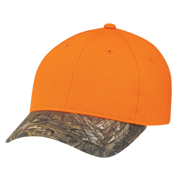 Brushed Polycotton / Polyester Orange Camo Thumbnail