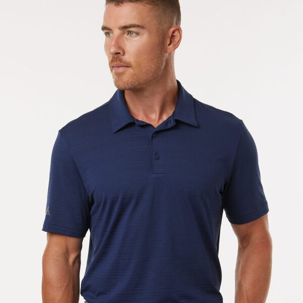 Men's Textured Stripe Polo Thumbnail